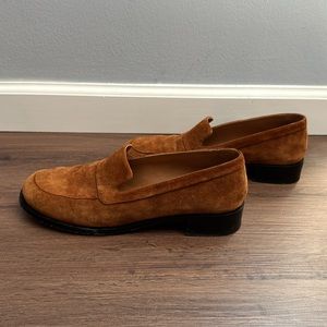 The Row Garçon suede loafers acorn brown sz 39